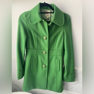 Green wool pea coat. Size S Tulle brand